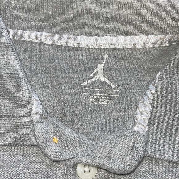 JORDAN YOUTH KID BOY LIGHT GRAY POLO SHIRT - Picture 4 of 4